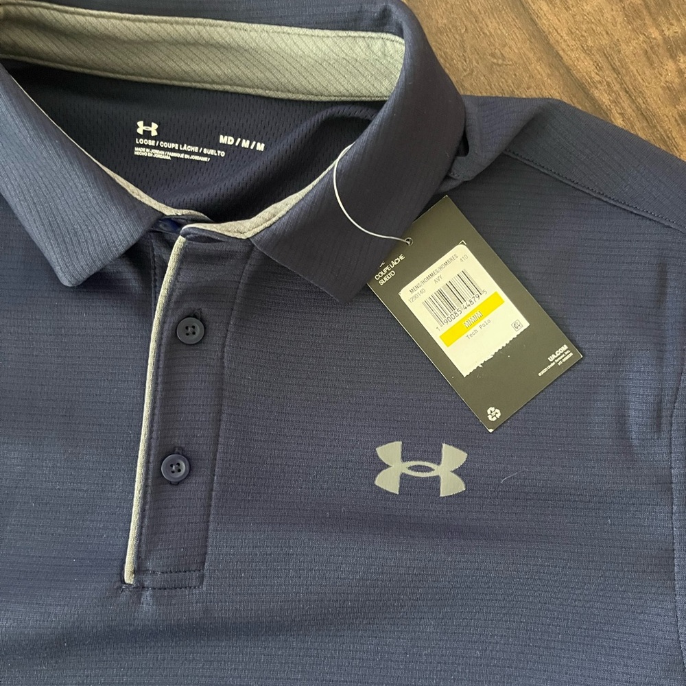 Under Armour Men's Dark Blue Polo Shirt